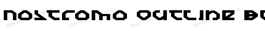 Nostromo Outline Bla字体转换